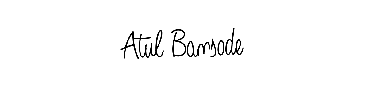 Design your own signature with our free online signature maker. With this signature software, you can create a handwritten (Angelique-Rose-font-FFP) signature for name Atul Bansode. Atul Bansode signature style 5 images and pictures png