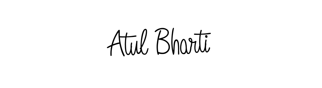 if you are searching for the best signature style for your name Atul Bharti. so please give up your signature search. here we have designed multiple signature styles  using Angelique-Rose-font-FFP. Atul Bharti signature style 5 images and pictures png