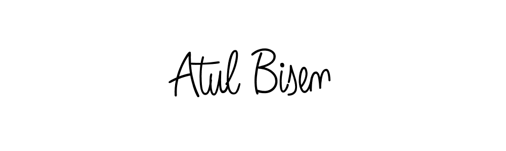 Atul Bisen stylish signature style. Best Handwritten Sign (Angelique-Rose-font-FFP) for my name. Handwritten Signature Collection Ideas for my name Atul Bisen. Atul Bisen signature style 5 images and pictures png