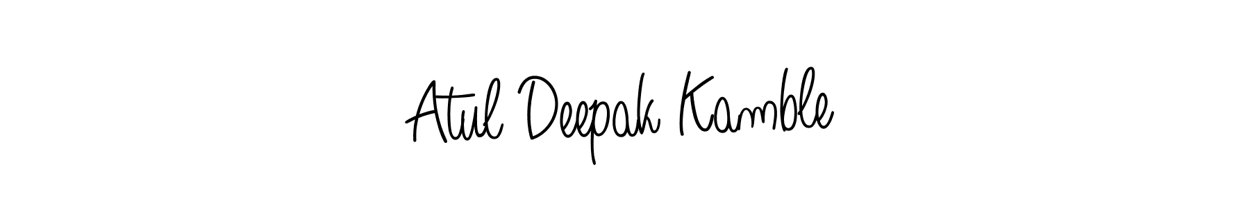 Atul Deepak Kamble stylish signature style. Best Handwritten Sign (Angelique-Rose-font-FFP) for my name. Handwritten Signature Collection Ideas for my name Atul Deepak Kamble. Atul Deepak Kamble signature style 5 images and pictures png