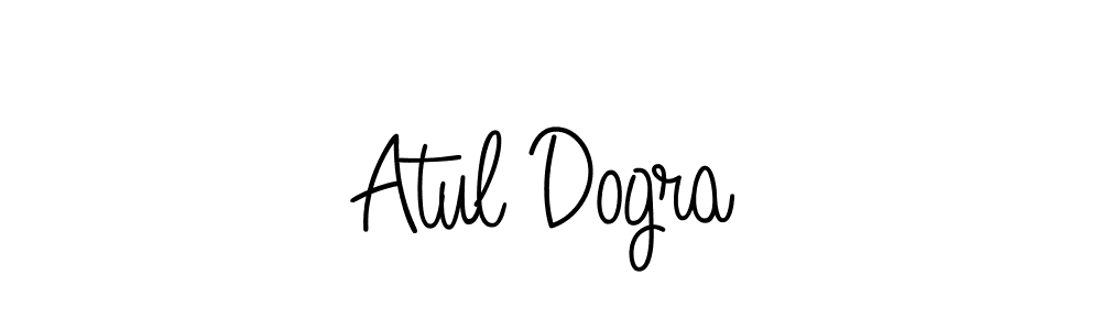 How to make Atul Dogra name signature. Use Angelique-Rose-font-FFP style for creating short signs online. This is the latest handwritten sign. Atul Dogra signature style 5 images and pictures png