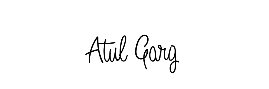 You should practise on your own different ways (Angelique-Rose-font-FFP) to write your name (Atul Garg) in signature. don't let someone else do it for you. Atul Garg signature style 5 images and pictures png