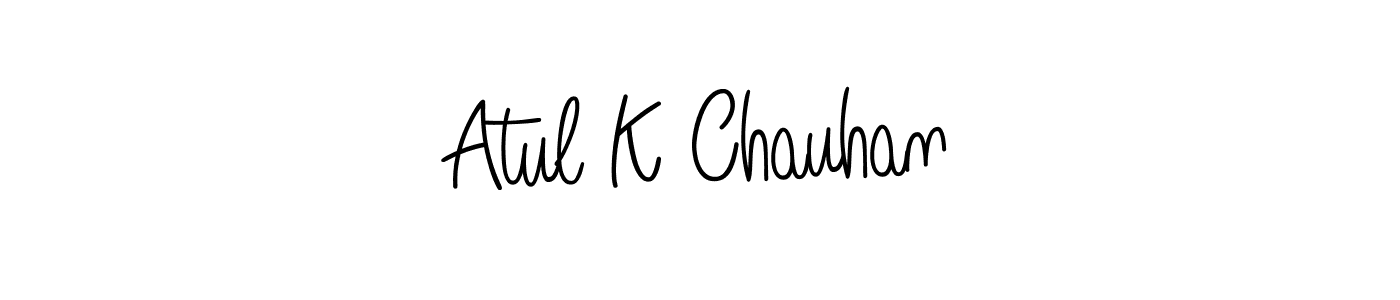 Atul K Chauhan stylish signature style. Best Handwritten Sign (Angelique-Rose-font-FFP) for my name. Handwritten Signature Collection Ideas for my name Atul K Chauhan. Atul K Chauhan signature style 5 images and pictures png