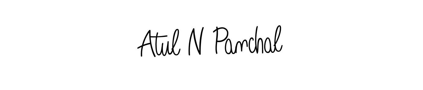 Design your own signature with our free online signature maker. With this signature software, you can create a handwritten (Angelique-Rose-font-FFP) signature for name Atul N Panchal. Atul N Panchal signature style 5 images and pictures png