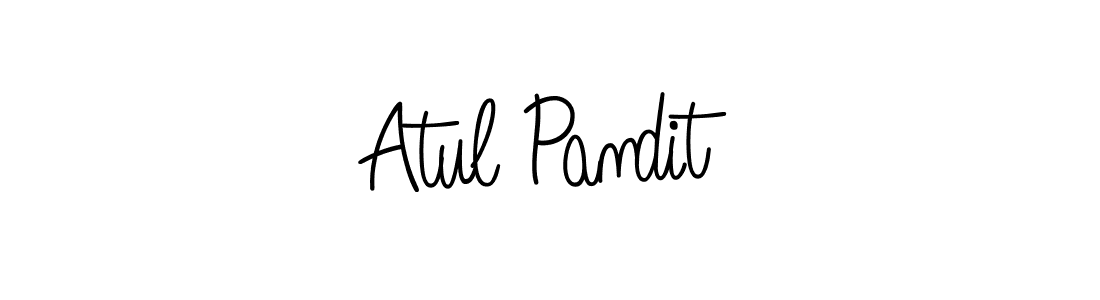 Design your own signature with our free online signature maker. With this signature software, you can create a handwritten (Angelique-Rose-font-FFP) signature for name Atul Pandit. Atul Pandit signature style 5 images and pictures png