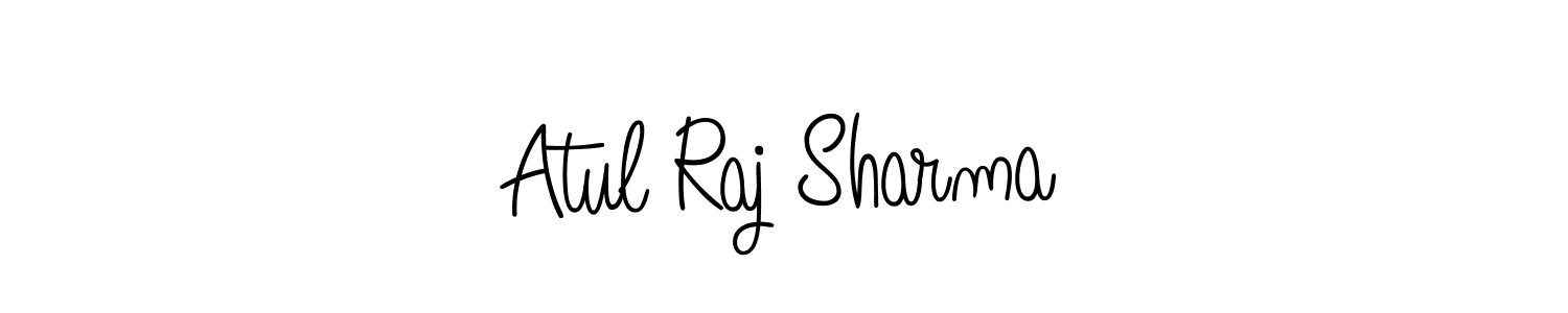 You should practise on your own different ways (Angelique-Rose-font-FFP) to write your name (Atul Raj Sharma) in signature. don't let someone else do it for you. Atul Raj Sharma signature style 5 images and pictures png