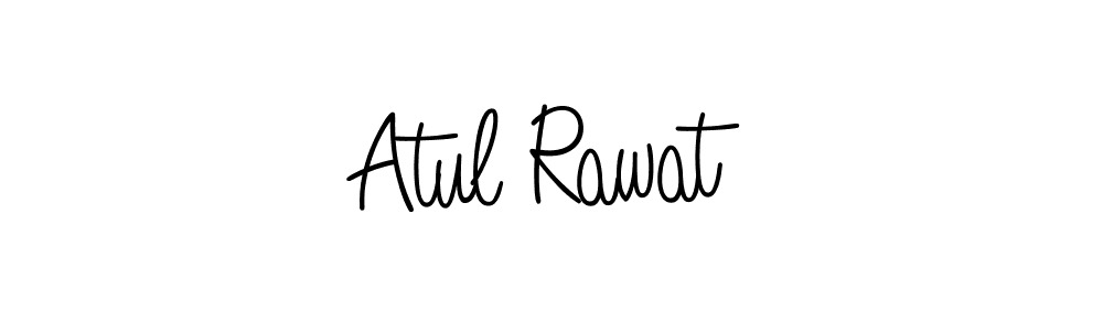 How to make Atul Rawat name signature. Use Angelique-Rose-font-FFP style for creating short signs online. This is the latest handwritten sign. Atul Rawat signature style 5 images and pictures png