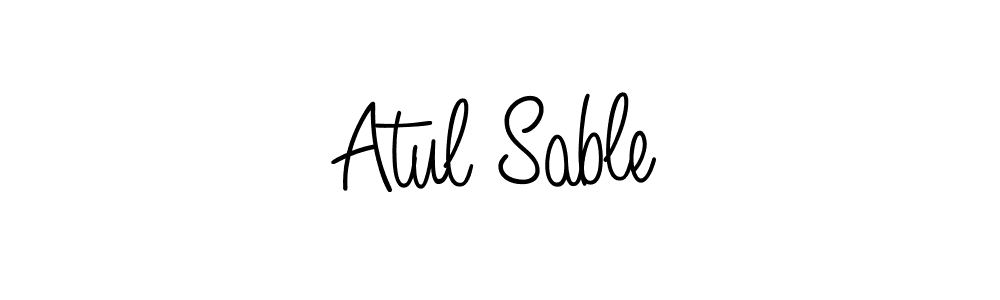 How to make Atul Sable signature? Angelique-Rose-font-FFP is a professional autograph style. Create handwritten signature for Atul Sable name. Atul Sable signature style 5 images and pictures png