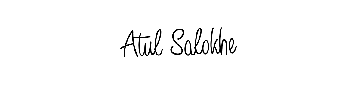 Make a short Atul Salokhe signature style. Manage your documents anywhere anytime using Angelique-Rose-font-FFP. Create and add eSignatures, submit forms, share and send files easily. Atul Salokhe signature style 5 images and pictures png