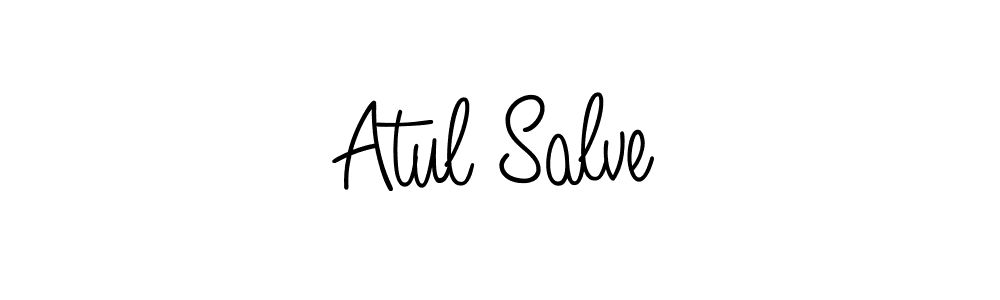 Design your own signature with our free online signature maker. With this signature software, you can create a handwritten (Angelique-Rose-font-FFP) signature for name Atul Salve. Atul Salve signature style 5 images and pictures png