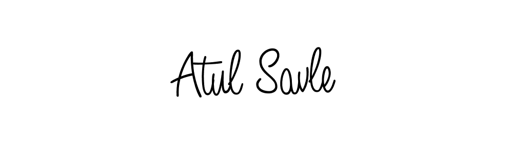 Use a signature maker to create a handwritten signature online. With this signature software, you can design (Angelique-Rose-font-FFP) your own signature for name Atul Savle. Atul Savle signature style 5 images and pictures png