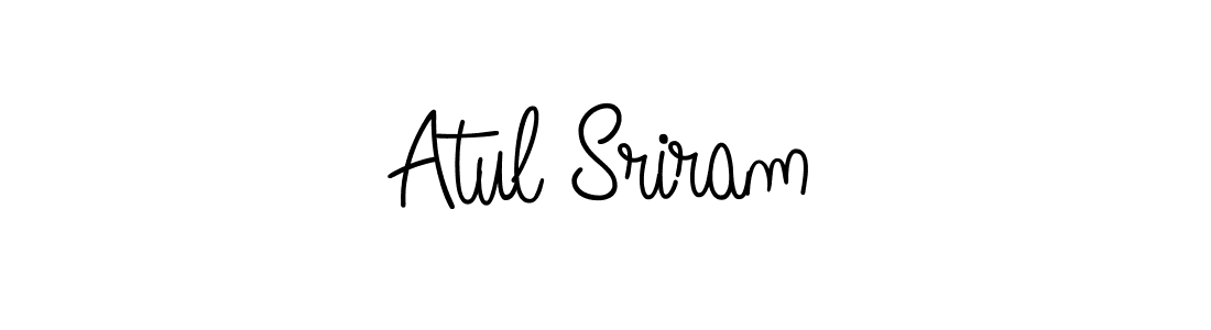 Atul Sriram stylish signature style. Best Handwritten Sign (Angelique-Rose-font-FFP) for my name. Handwritten Signature Collection Ideas for my name Atul Sriram. Atul Sriram signature style 5 images and pictures png