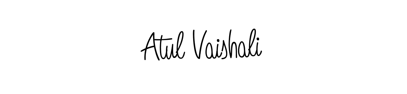 Design your own signature with our free online signature maker. With this signature software, you can create a handwritten (Angelique-Rose-font-FFP) signature for name Atul Vaishali. Atul Vaishali signature style 5 images and pictures png