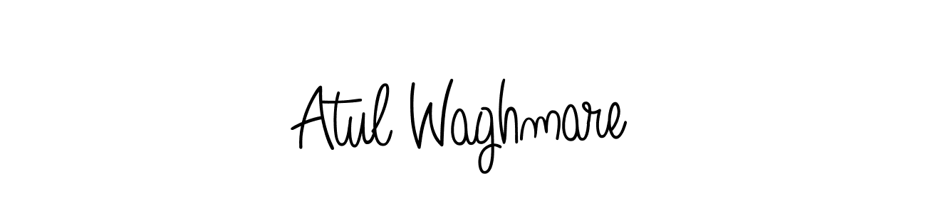 You should practise on your own different ways (Angelique-Rose-font-FFP) to write your name (Atul Waghmare) in signature. don't let someone else do it for you. Atul Waghmare signature style 5 images and pictures png