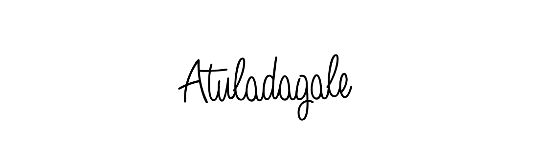 Create a beautiful signature design for name Atuladagale. With this signature (Angelique-Rose-font-FFP) fonts, you can make a handwritten signature for free. Atuladagale signature style 5 images and pictures png