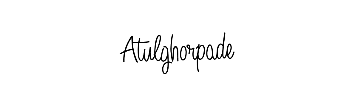 How to make Atulghorpade signature? Angelique-Rose-font-FFP is a professional autograph style. Create handwritten signature for Atulghorpade name. Atulghorpade signature style 5 images and pictures png
