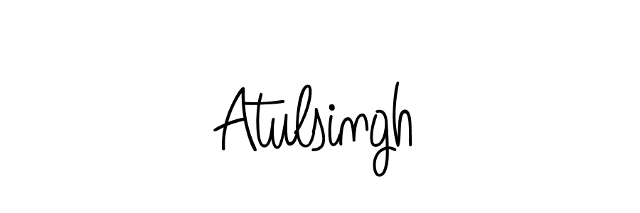 How to make Atulsingh name signature. Use Angelique-Rose-font-FFP style for creating short signs online. This is the latest handwritten sign. Atulsingh signature style 5 images and pictures png