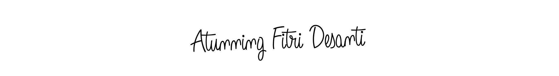 It looks lik you need a new signature style for name Atunning Fitri Desanti. Design unique handwritten (Angelique-Rose-font-FFP) signature with our free signature maker in just a few clicks. Atunning Fitri Desanti signature style 5 images and pictures png