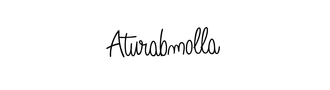 Once you've used our free online signature maker to create your best signature Angelique-Rose-font-FFP style, it's time to enjoy all of the benefits that Aturabmolla name signing documents. Aturabmolla signature style 5 images and pictures png