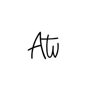 Make a beautiful signature design for name Atv. With this signature (Angelique-Rose-font-FFP) style, you can create a handwritten signature for free. Atv signature style 5 images and pictures png