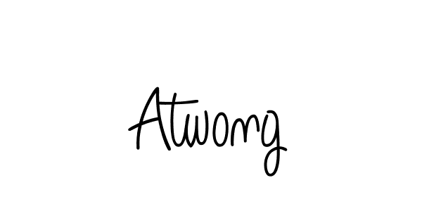 Create a beautiful signature design for name Atwong. With this signature (Angelique-Rose-font-FFP) fonts, you can make a handwritten signature for free. Atwong signature style 5 images and pictures png