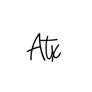 Design your own signature with our free online signature maker. With this signature software, you can create a handwritten (Angelique-Rose-font-FFP) signature for name Atx. Atx signature style 5 images and pictures png