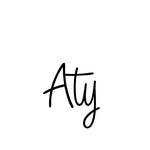 Also we have Aty name is the best signature style. Create professional handwritten signature collection using Angelique-Rose-font-FFP autograph style. Aty signature style 5 images and pictures png