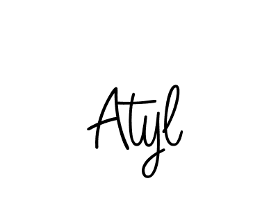 Atyl stylish signature style. Best Handwritten Sign (Angelique-Rose-font-FFP) for my name. Handwritten Signature Collection Ideas for my name Atyl. Atyl signature style 5 images and pictures png