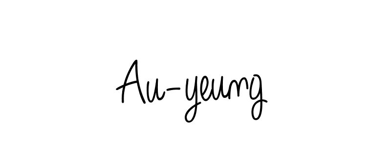 Create a beautiful signature design for name Au-yeung. With this signature (Angelique-Rose-font-FFP) fonts, you can make a handwritten signature for free. Au-yeung signature style 5 images and pictures png