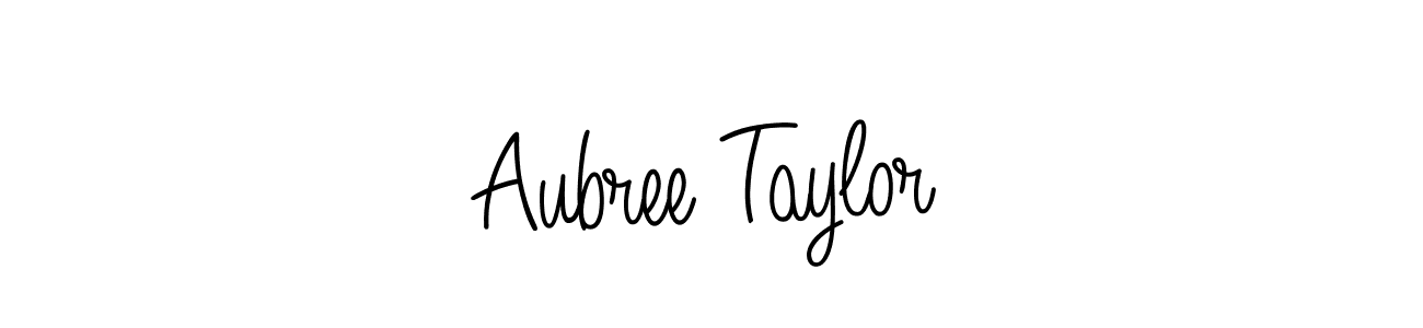 Make a beautiful signature design for name Aubree Taylor. With this signature (Angelique-Rose-font-FFP) style, you can create a handwritten signature for free. Aubree Taylor signature style 5 images and pictures png