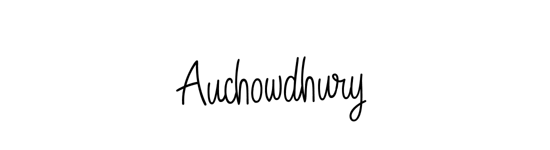 Make a beautiful signature design for name Auchowdhury. With this signature (Angelique-Rose-font-FFP) style, you can create a handwritten signature for free. Auchowdhury signature style 5 images and pictures png