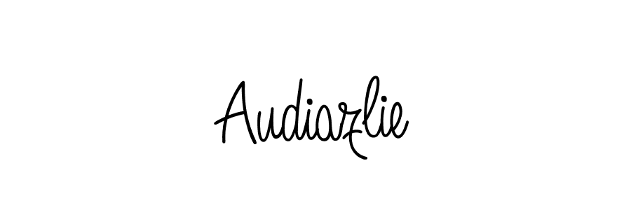 Use a signature maker to create a handwritten signature online. With this signature software, you can design (Angelique-Rose-font-FFP) your own signature for name Audiazlie. Audiazlie signature style 5 images and pictures png