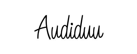 The Angelique-Rose-font-FFP typeface gives name Audiduu a refined look. Suitable for certificates, diplomas, and official verification. Audiduu signature style 5 images and pictures png