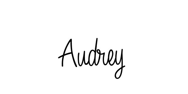 Audrey stylish signature style. Best Handwritten Sign (Angelique-Rose-font-FFP) for my name. Handwritten Signature Collection Ideas for my name Audrey. Audrey signature style 5 images and pictures png