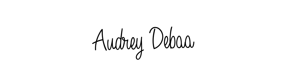 How to make Audrey Debaa signature? Angelique-Rose-font-FFP is a professional autograph style. Create handwritten signature for Audrey Debaa name. Audrey Debaa signature style 5 images and pictures png