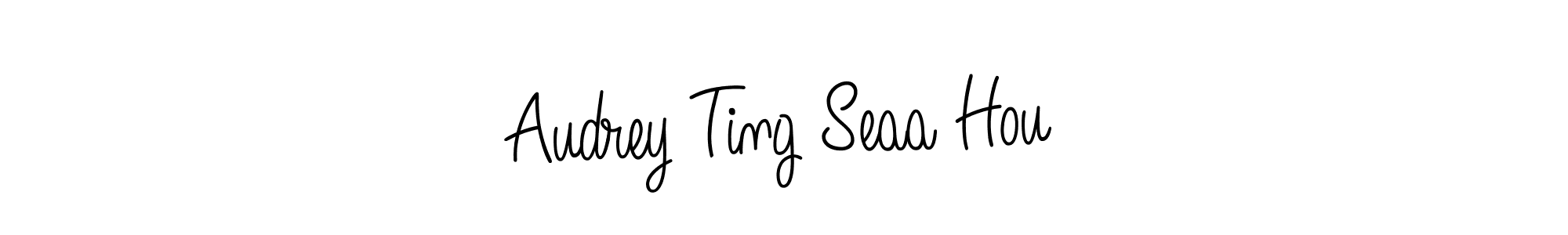 Design your own signature with our free online signature maker. With this signature software, you can create a handwritten (Angelique-Rose-font-FFP) signature for name Audrey Ting Seaa Hou. Audrey Ting Seaa Hou signature style 5 images and pictures png