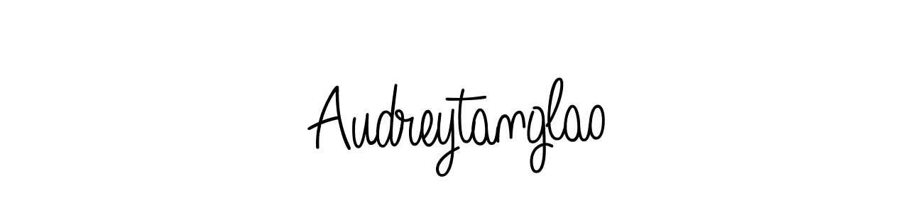 Angelique-Rose-font-FFP is a professional signature style that is perfect for those who want to add a touch of class to their signature. It is also a great choice for those who want to make their signature more unique. Get Audreytanglao name to fancy signature for free. Audreytanglao signature style 5 images and pictures png