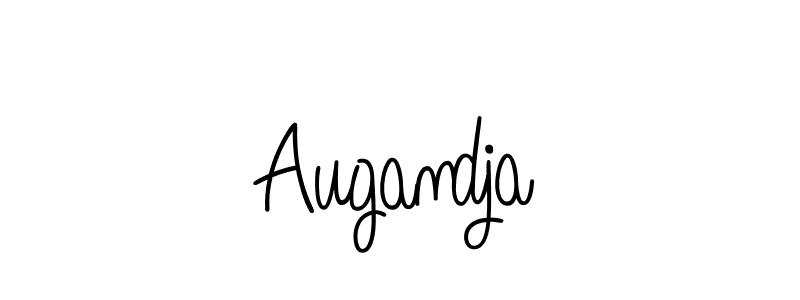 Make a beautiful signature design for name Augandja. With this signature (Angelique-Rose-font-FFP) style, you can create a handwritten signature for free. Augandja signature style 5 images and pictures png