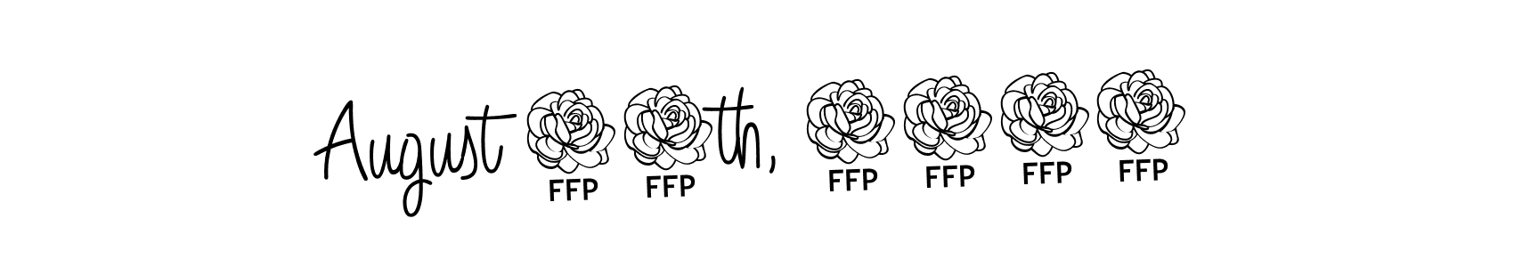 How to Draw August 18th, 2024 signature style? Angelique-Rose-font-FFP is a latest design signature styles for name August 18th, 2024. August 18th, 2024 signature style 5 images and pictures png