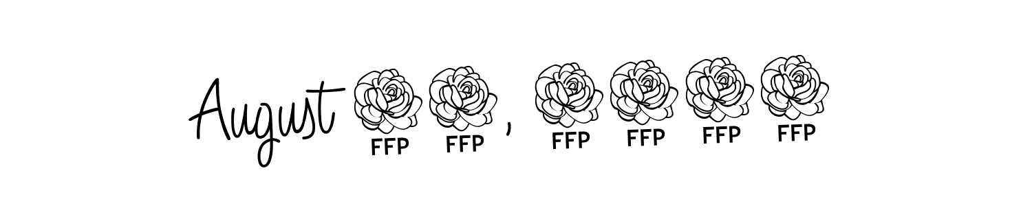 You should practise on your own different ways (Angelique-Rose-font-FFP) to write your name (August 27, 2026) in signature. don't let someone else do it for you. August 27, 2026 signature style 5 images and pictures png