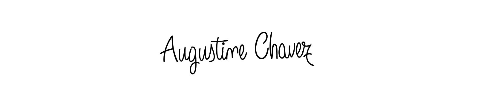 You should practise on your own different ways (Angelique-Rose-font-FFP) to write your name (Augustine Chavez) in signature. don't let someone else do it for you. Augustine Chavez signature style 5 images and pictures png