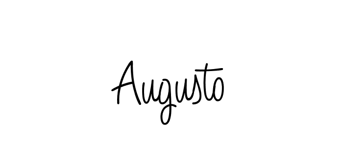 You should practise on your own different ways (Angelique-Rose-font-FFP) to write your name (Augusto) in signature. don't let someone else do it for you. Augusto signature style 5 images and pictures png