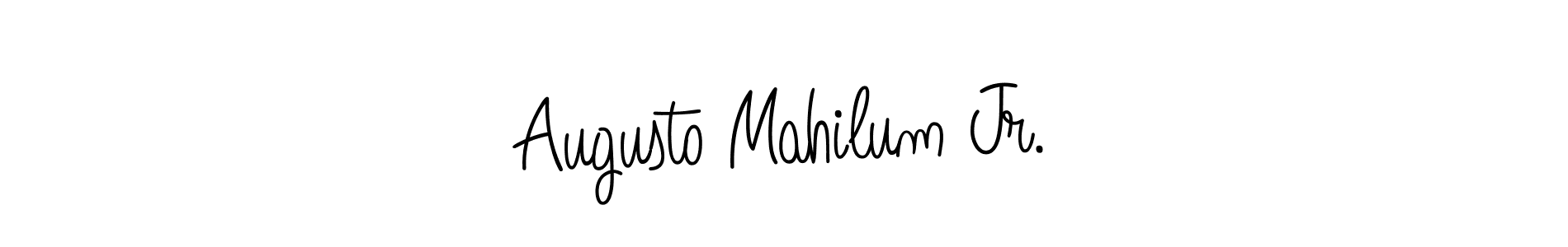 Create a beautiful signature design for name Augusto Mahilum Jr.. With this signature (Angelique-Rose-font-FFP) fonts, you can make a handwritten signature for free. Augusto Mahilum Jr. signature style 5 images and pictures png