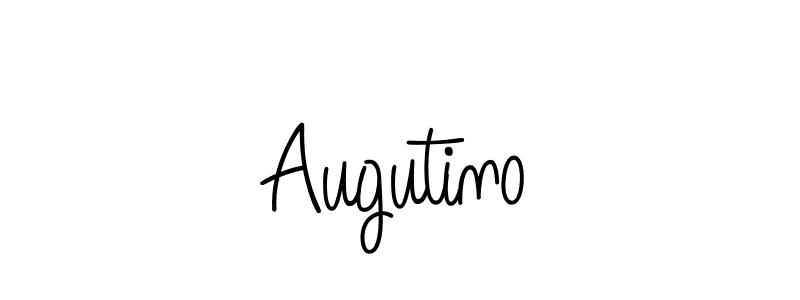 Use a signature maker to create a handwritten signature online. With this signature software, you can design (Angelique-Rose-font-FFP) your own signature for name Augutino. Augutino signature style 5 images and pictures png