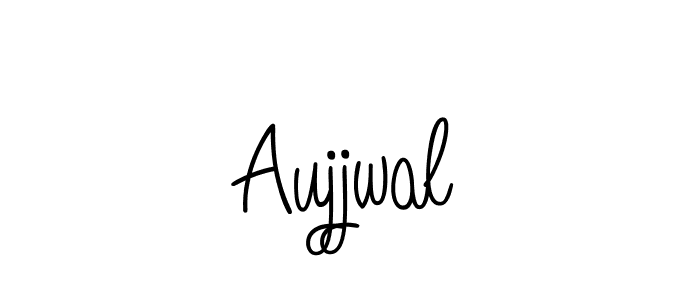 Aujjwal stylish signature style. Best Handwritten Sign (Angelique-Rose-font-FFP) for my name. Handwritten Signature Collection Ideas for my name Aujjwal. Aujjwal signature style 5 images and pictures png