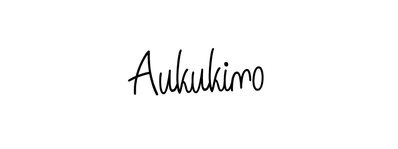 The best way (Angelique-Rose-font-FFP) to make a short signature is to pick only two or three words in your name. The name Aukukino include a total of six letters. For converting this name. Aukukino signature style 5 images and pictures png