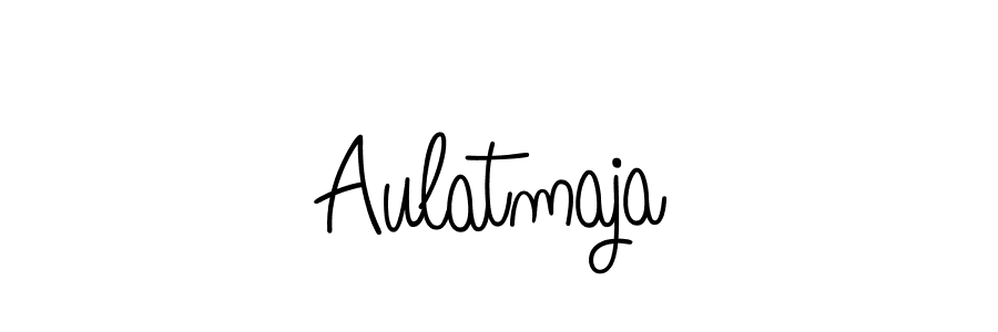 Aulatmaja stylish signature style. Best Handwritten Sign (Angelique-Rose-font-FFP) for my name. Handwritten Signature Collection Ideas for my name Aulatmaja. Aulatmaja signature style 5 images and pictures png