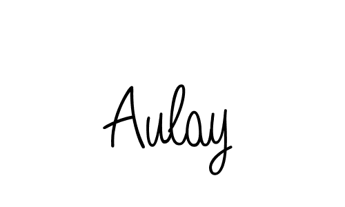 Use a signature maker to create a handwritten signature online. With this signature software, you can design (Angelique-Rose-font-FFP) your own signature for name Aulay. Aulay signature style 5 images and pictures png