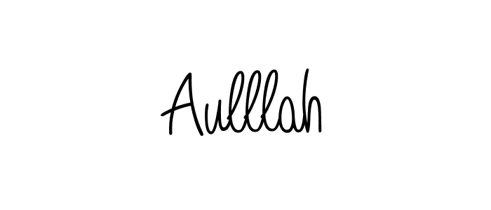 Make a beautiful signature design for name Aulllah. With this signature (Angelique-Rose-font-FFP) style, you can create a handwritten signature for free. Aulllah signature style 5 images and pictures png