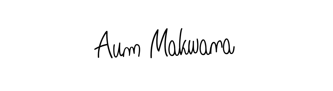 Create a beautiful signature design for name Aum Makwana. With this signature (Angelique-Rose-font-FFP) fonts, you can make a handwritten signature for free. Aum Makwana signature style 5 images and pictures png